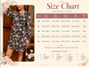 Flowy mini dress with floral print and tie neckline