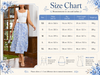 Drawstring waist skirt with blue floral print