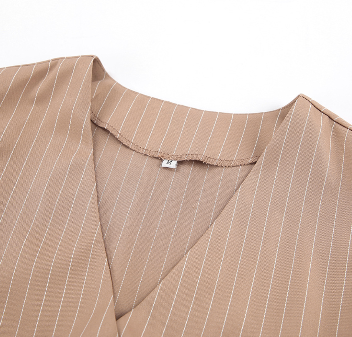 Women’s Pinstripe Two-Piece Vest and Wide-Leg Trouser Set