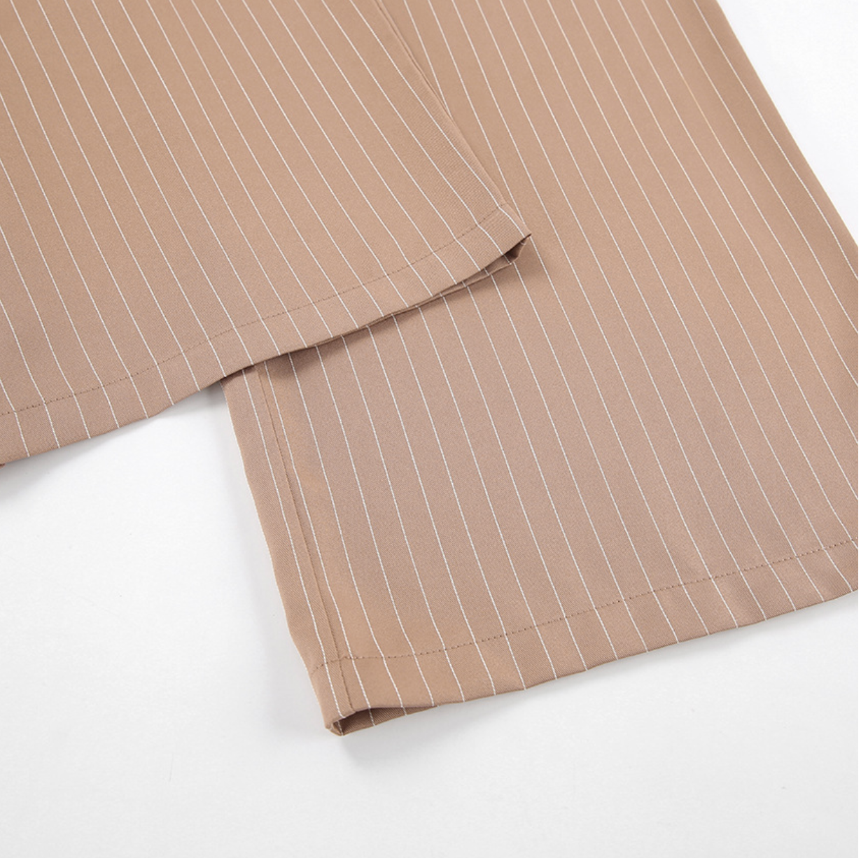 Women’s Pinstripe Two-Piece Vest and Wide-Leg Trouser Set