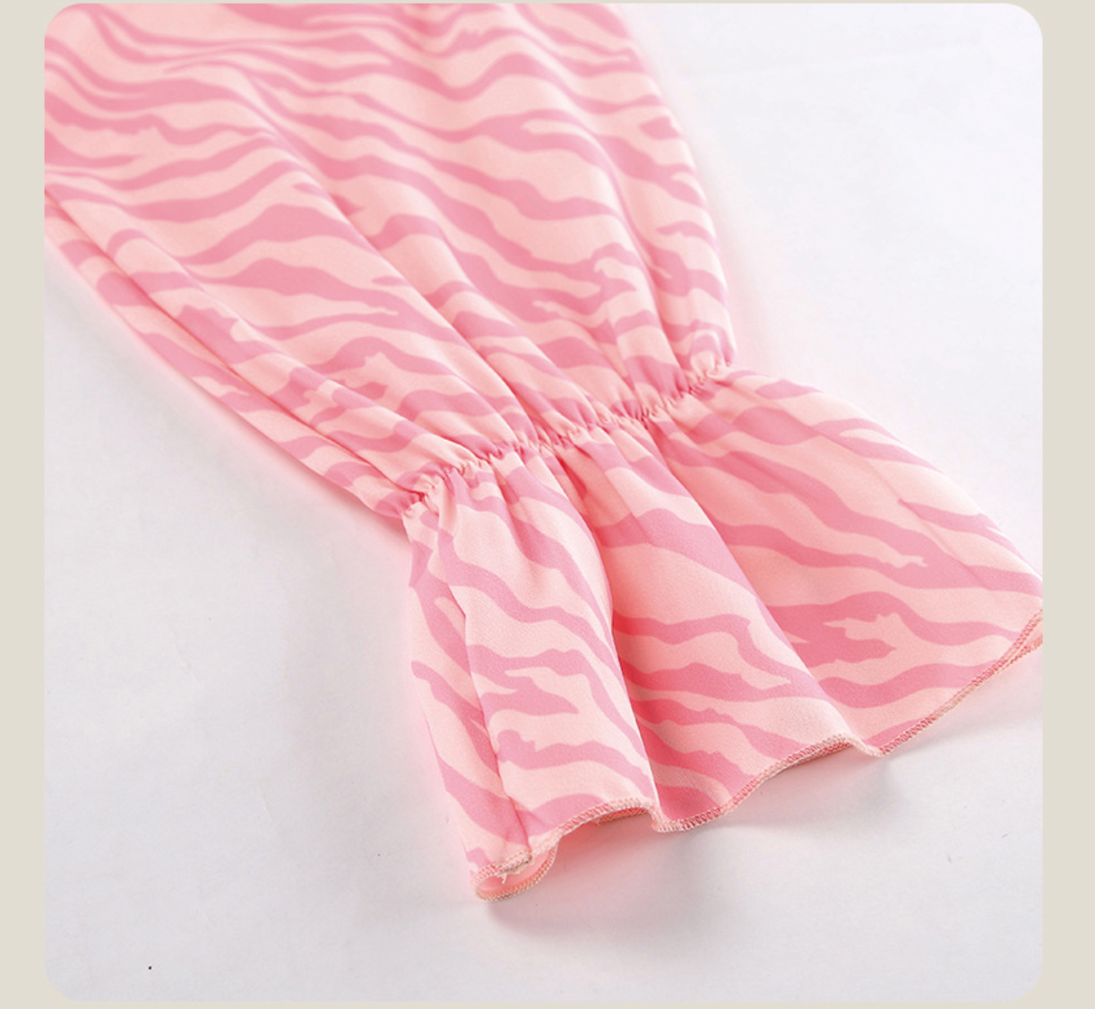 Pink Ruffle Maxi Dress with Wrap Front