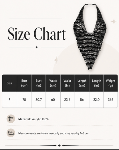 Black Gemstone Bra Top with Layered Body Chains