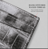 Genuine Crocodile Leather Card Holder for Men