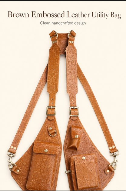 Genuine Leather Shoulder Holster Bag for Men