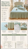 Padded Lace Bed Skirt with Quilted Top and Elastic Straps