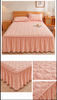 100% Cotton Quilted Bed Skirt with Padded Mattress Cover