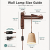 Travertine Swing Arm Wall Sconce in Wabi Sabi Style