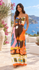 Women’s Two Piece Pants Set with Bold Print and Wide Legs 2 S