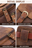 Men’s Leather Waist Bag with Belt Loop for Everyday Carry
