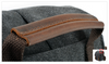 Small Canvas Camera Bag with Top-Grain Cowhide and Dividers