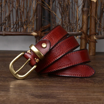 Genuine Leather Women’s Cincher Buckle Belt