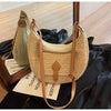 Woven Summer Crossbody Bag with Outer Pocket