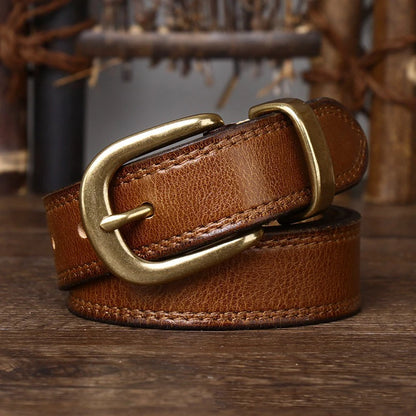 Genuine Leather Women’s Cincher Buckle Belt