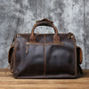 Vintage Leather Briefcase Men's Cowhide Bag