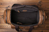 Brown Genuine Leather Duffle Overnight Bag