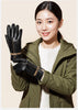 Women leather gloves for winter