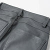 Women's Skinny Sheepskin Leather Pants with Zippers