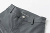 Women's Skinny Sheepskin Leather Pants with Zippers