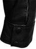 mens black genuine leather jacket slim fit