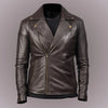 mens leather riding jacket slim fit biker motorcycle style