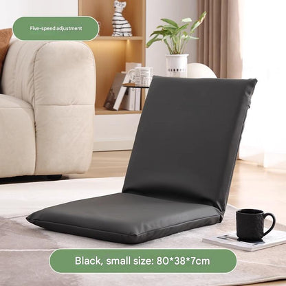 Japanese floor recliner beanbag sofa small dark gray [5 adjustable settings]