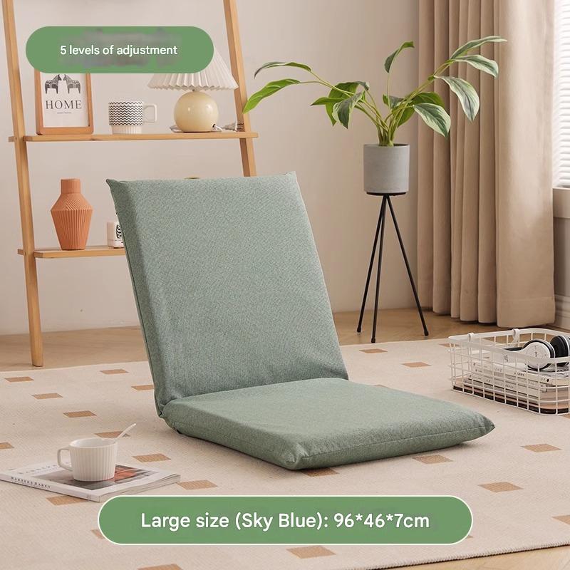 Japanese floor recliner beanbag sofa Small Sky Blue [Five-level Adjustment]