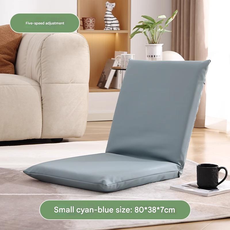 Japanese floor recliner beanbag sofa small light blue [5 adjustable settings]