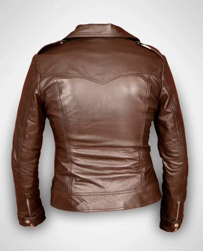Genuine Leather Women's Biker Jacket