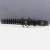 Studded punk belt men's gothic spider rivet waist belt