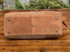Boot Stitch Suede Weekender Duffle Bag