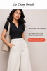 Summer linen pants with airy width, side pockets, and soft movement