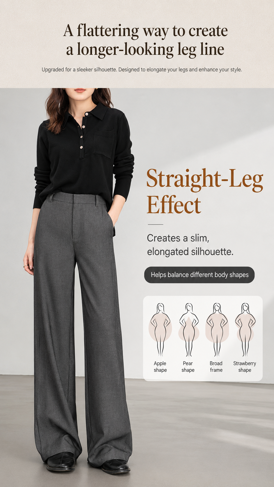 Tall linen pants with extra length and a soft open hem