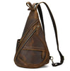 Genuine Leather Sling Backpack for Men