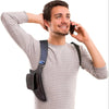 Genuine Leather Underarm Holster Wallet Black
