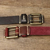 Men's Full Grain Leather Double Prong Belt