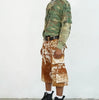 Men’s Hair On Cowhide Cargo Shorts with Side Pockets