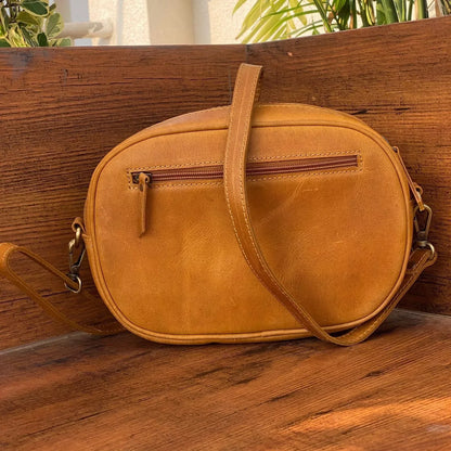 Hand Tooled Leather Western Crossbody Bag