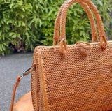 Handmade Top Handle Rattan Bag