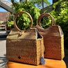 Rattan Top Handle Handbag