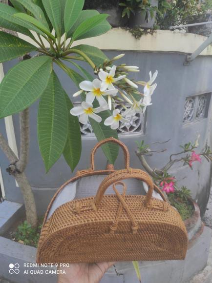 Rattan Bag Waffle Style