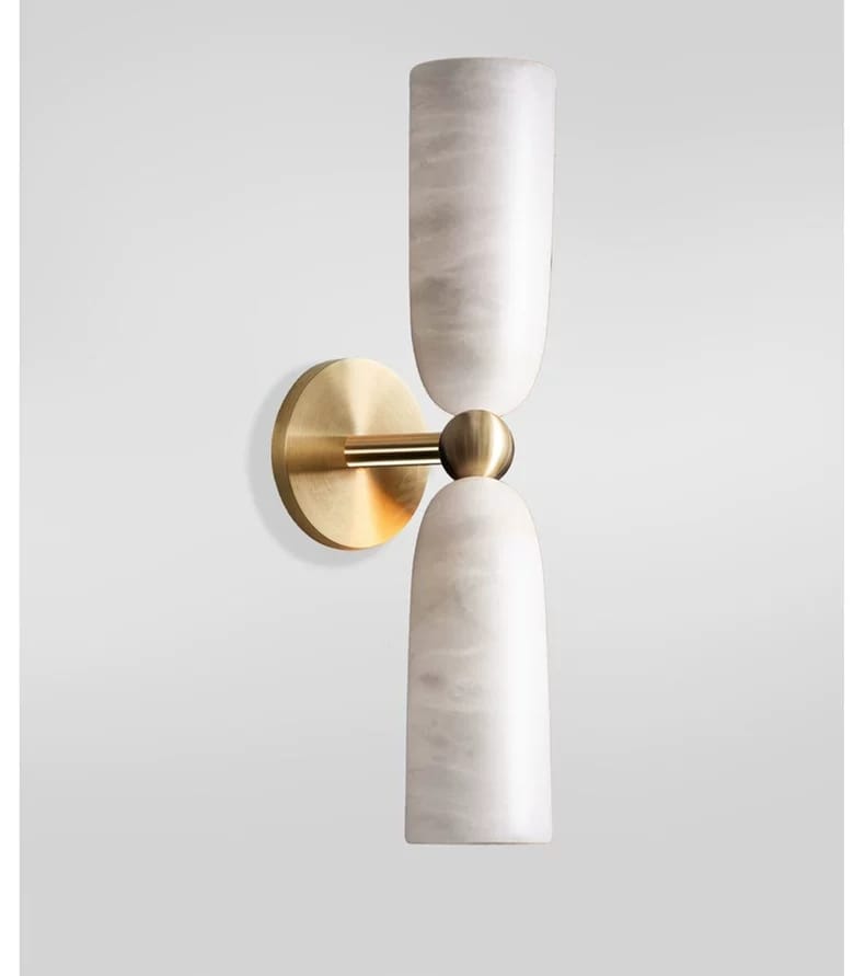 French Retro Marble Wall Lamp Sconce