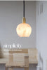 Copper Wall Mounted Marble Pendant Light Fixture