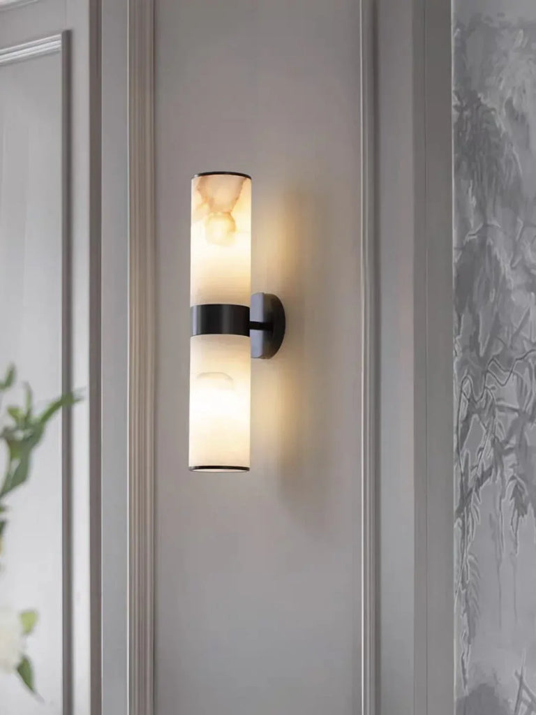 Marble Lamp Spanish Marble Solid Copper Wall Sconce black copper and marble