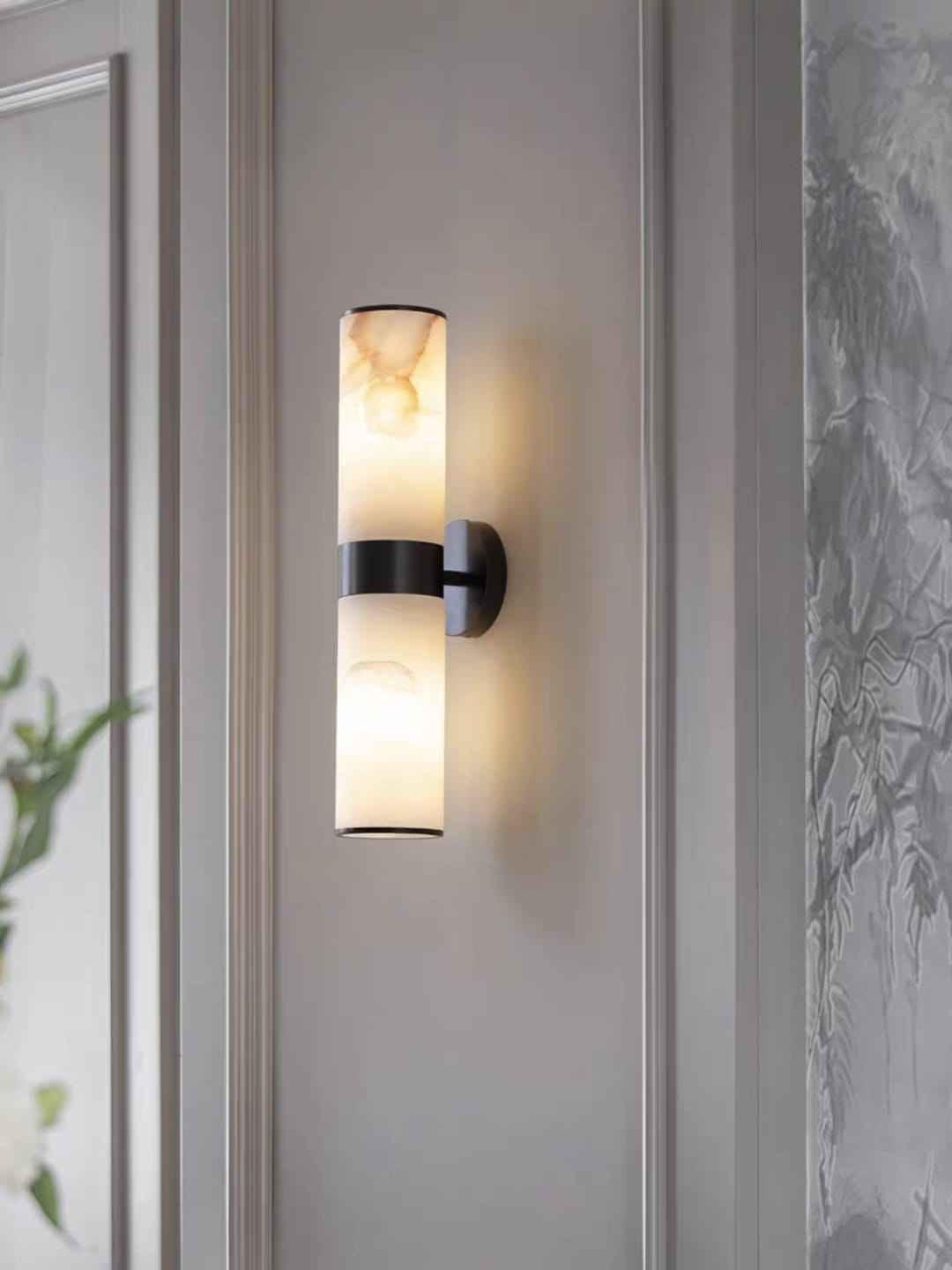 Marble Lamp Spanish Marble Solid Copper Wall Sconce