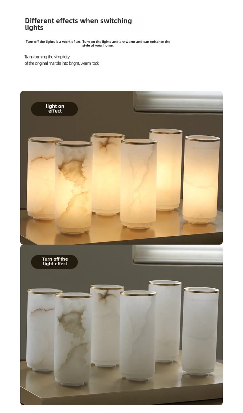 Marble Lamp Spanish Marble Solid Copper Wall Sconce