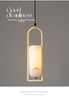 Copper Natural Marble Pendant Lamp Black and Gold