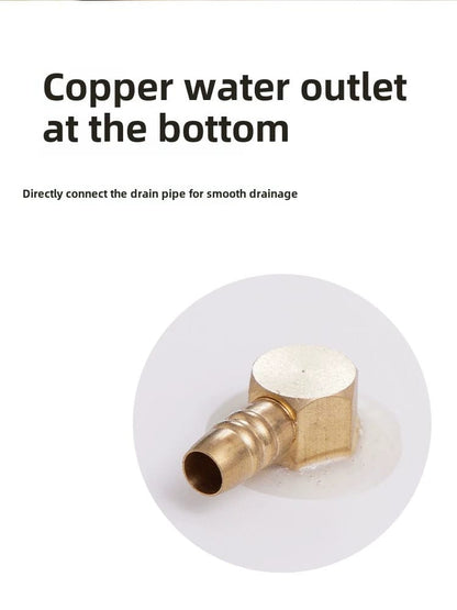 Natural Marble Tea Tray With Glaze & Drainage