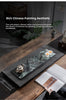 Natural Black Gold Stone Tea Tray With Drainage
