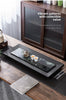 Natural Black Gold Stone Tea Tray With Drainage