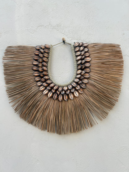 Ethnic Grass Papua Shell Cowrie Necklace